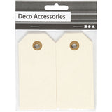 Manilla Labels Naturel 50x100mm - 20 st