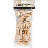 Elastiek figuur, H: 8 cm - 5 st