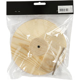 Kapstok, Rond, D: 4,5 cm, 15 cm, dennenhout - 1 st