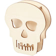 Skull, H: 13,5 cm, depth 3 cm, W: 11,5 cm 