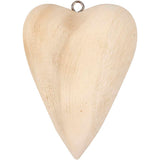 Heart, size 115x85x30mm, paulownia 