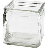 Vierkant glas, H: 10 cm, afm 10x10 cm - 12 st