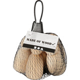 Houten Deco Poppetje, H: 6 cm, populier hout - 5 st