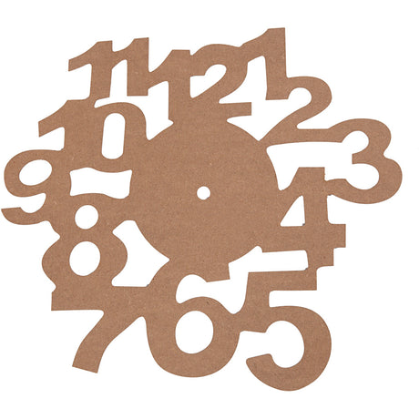 Face Dial, D: 30 cm, MDF, thickness 3 mm 