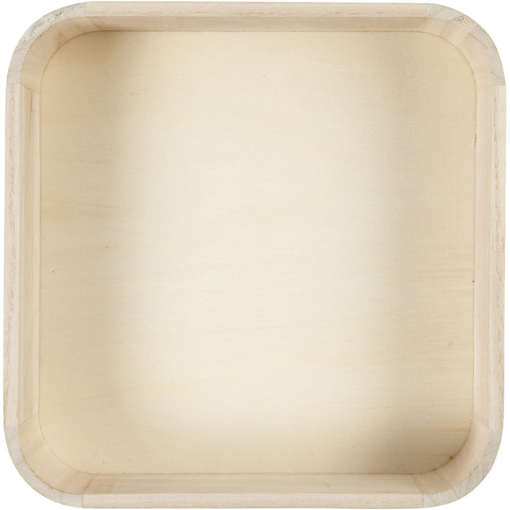 Dienblad, H: 7 cm, afm 25x25 cm - 1 st.