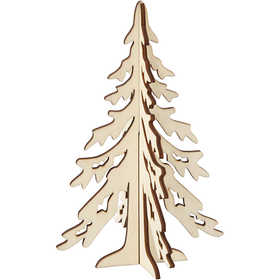 Kerstboom, H: 20 cm - B: 13 cm - 1 st