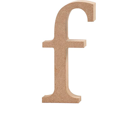 Letter, f, H: 13 cm, thickness 2 cm, MDF 