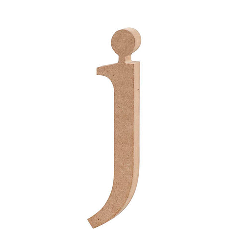 Letter, j, H: 15.5 cm, thickness 2 cm, MDF 