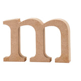 Letter, m, H: 8 cm, thickness 2 cm, MDF 