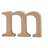 Letter, m, H: 8 cm, 2 cm, mdf - 1 st