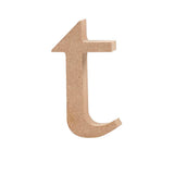Letter, t, H: 10 cm, thickness 2 cm, MDF 