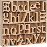 Letter, H: 8 cm, 2 cm, mdf -112 st