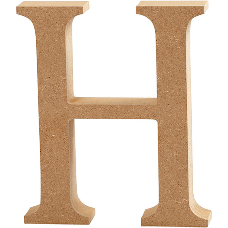 Letter H of MDF 130mm, thickness 2 cm 