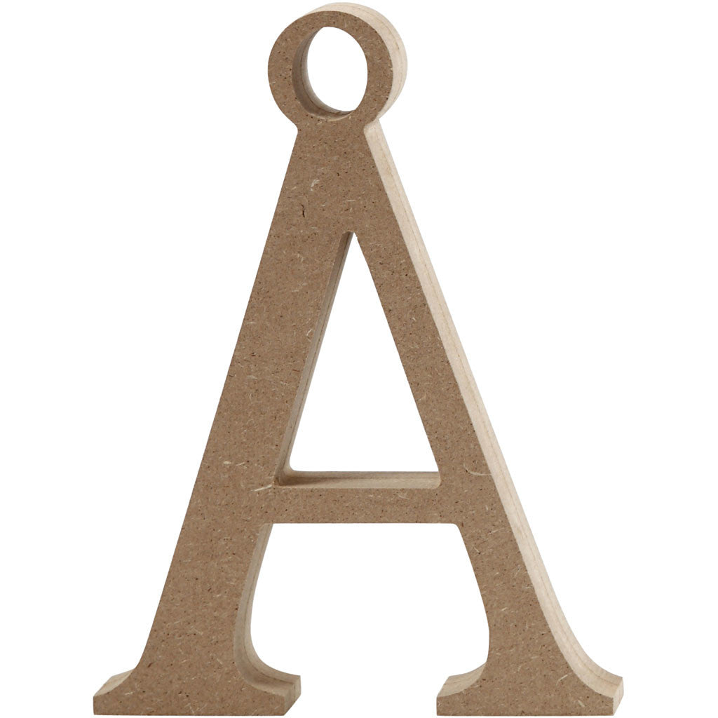 Letter, Ã H: 15,5 cm, 2 cm, mdf - 1 st