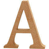 Letter A, H: 8 cm, thickness 1.5 cm, MDF 