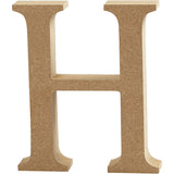 Letter, H, H: 8 cm, 1,5 cm, mdf - 1 st