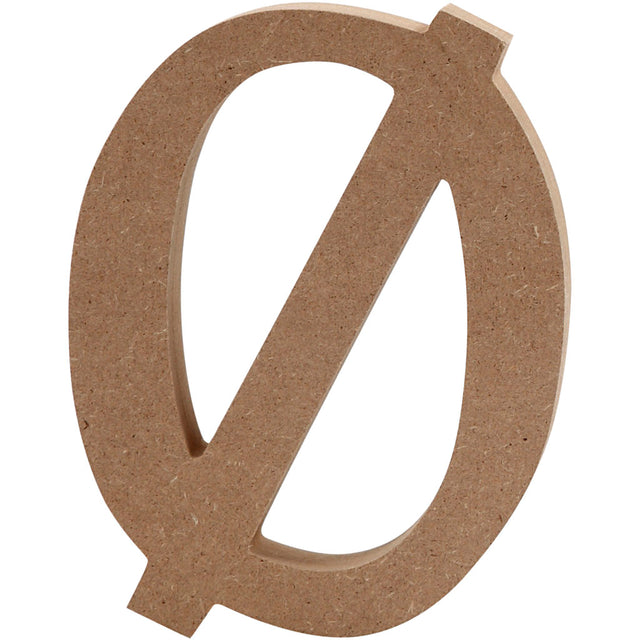 Letter Ã˜, H: 8 cm, thickness 1.5 cm, MDF 