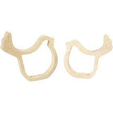 Kippen, H: 13 cm, D: 2 cm, triplex - 2 st