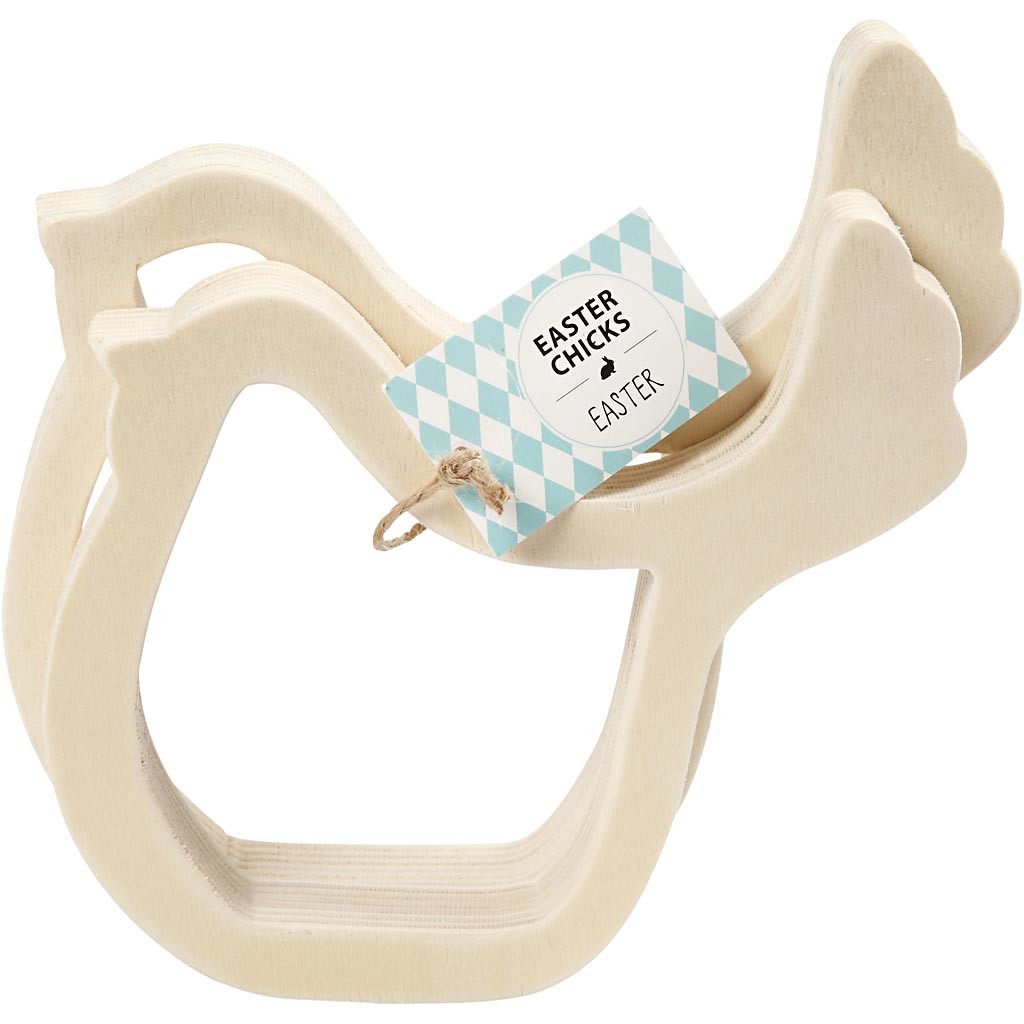 Kippen, H: 13 cm, D: 2 cm, triplex - 2 st