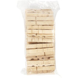 Halve wasknijpers, 7x1x0,8 cm, berk - 100 st