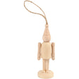 Figure, pixie hat, H: 9 cm, birch 