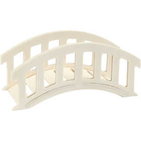 Houten Deco brug 15x6x7 cm - 1 st