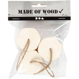 Zeskantig doosje D:45mm H:30 mm - 3 st