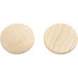 Wooden buttons, D: 25 mm, thickness 5 mm, china berry 