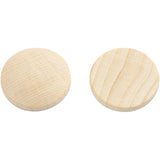 Wooden buttons, D: 25 mm, thickness 5 mm, china berry 