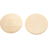 Wooden buttons, D: 40 mm, thickness 5.2 mm, china berry 