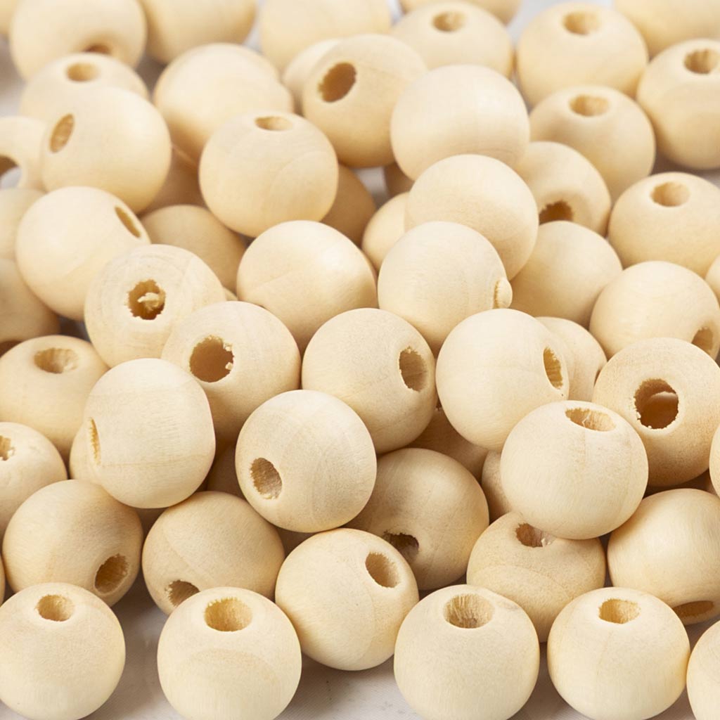 Wooden Bead, D: 8 mm, hole size 2 mm, china berry 