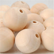Wooden Bead, D: 20 mm, hole size 4 mm, china berry 