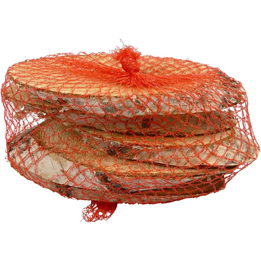 Houten schijven, circa 150x90mm, dikte 15mm - 7 st