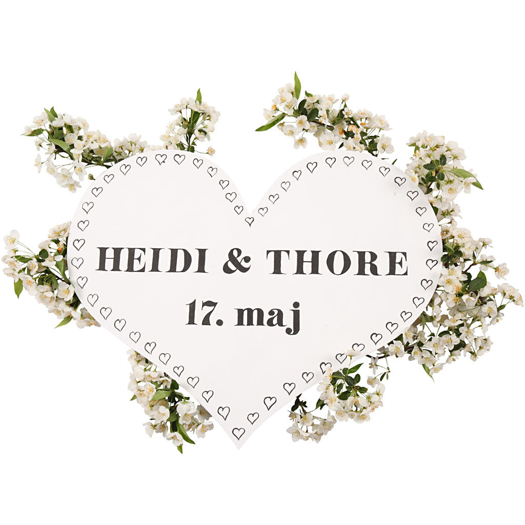 Hart, 50x40 cm, dikte 5 mm - 1 st