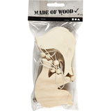 Vredesduif, 75x95mm, 4 mm - 10 st