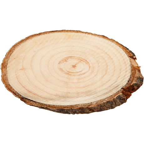 Wooden Discs, approx. 9.5x6 cm, thickness 6 mm 