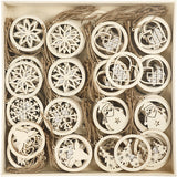 Kerst Ornamenten, 8 cm, 0,3 cm - 144 st