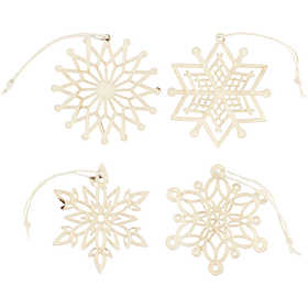 Ornamenten, 7 cm, 0,3 mm, 8 pc, 1 pak
