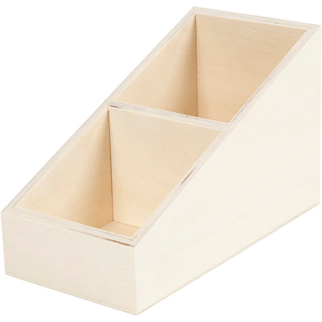 Display box, W: 10 cm, H: 12 (4) cm, plywood, depth 19.5 cm 