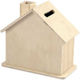 Spaarpot van triplex, 101x100x54mm - 1 st