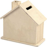 Spaarpot van triplex, 101x100x54mm - 1 st