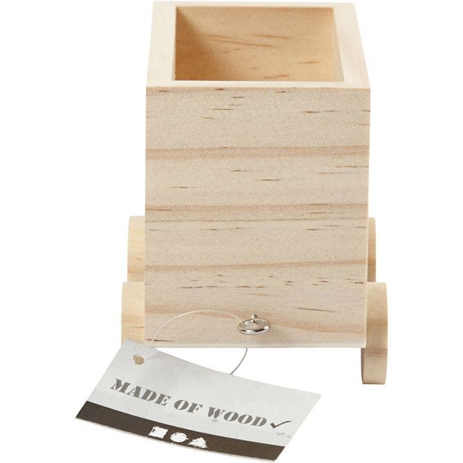 Treinwagon, H: 8 cm, L: 9,5 cm, B: 6,5 cm - 1 st