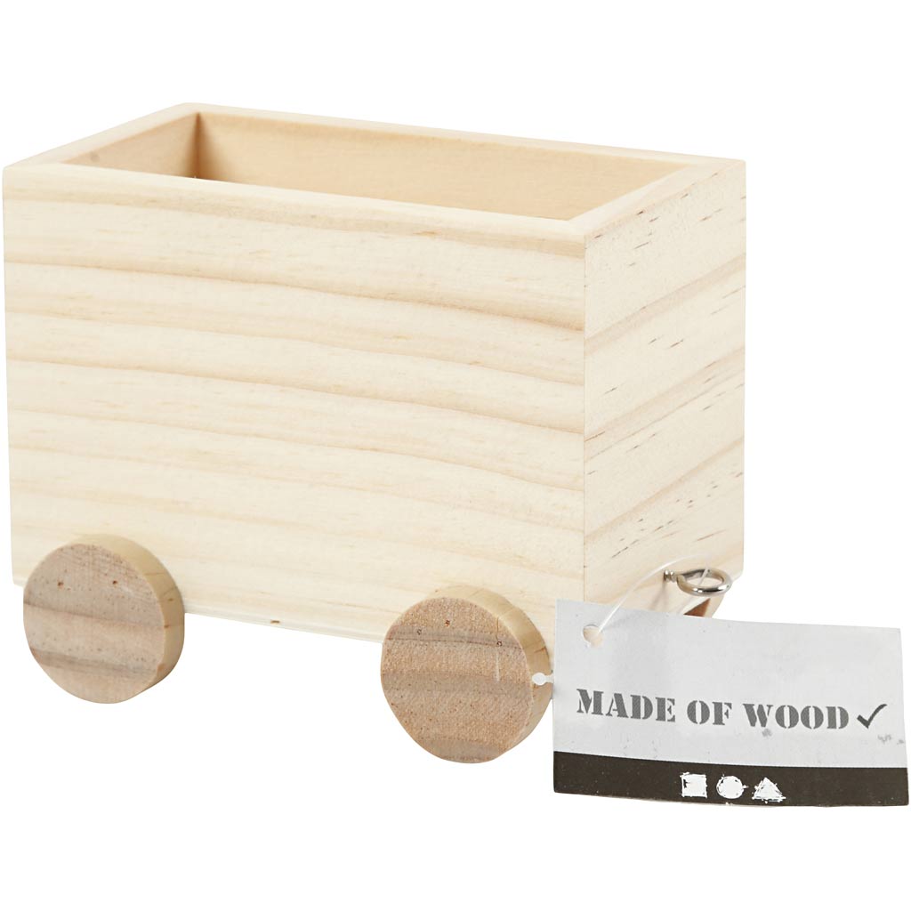 Treinwagon, H: 8 cm, L: 9,5 cm, B: 6,5 cm - 1 st
