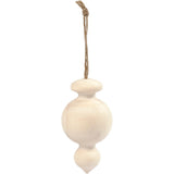 Puntige Kerstbal , H: 7,5 cm, d: 4 cm - 1 st 