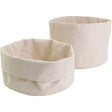 Fabric baskets, H: 14,5 cm, Dia. 20 cm, 385 g, light natural 