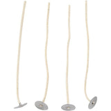 Gewaxt lont, L: 110 mm, dikte 2 mm - 10 st