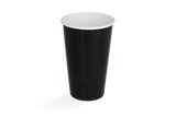 Milkshake cup Carton medium 450ml Ø90 mm 16oz Black FSC®Mix 