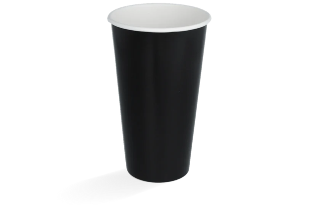 Milkshake cup Carton Large 560ml Ø90 mm 20oz Black FSC®Mix 