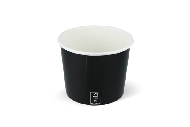 ice cream cup Carton 300ml Ø90 mm 10oz Black FSC®Mix 
