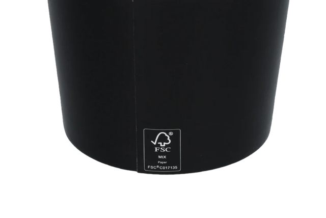 Ijsbeker karton 360ml Ø90 mm 12oz zwart FSC®Mix - 1.000 stuks
